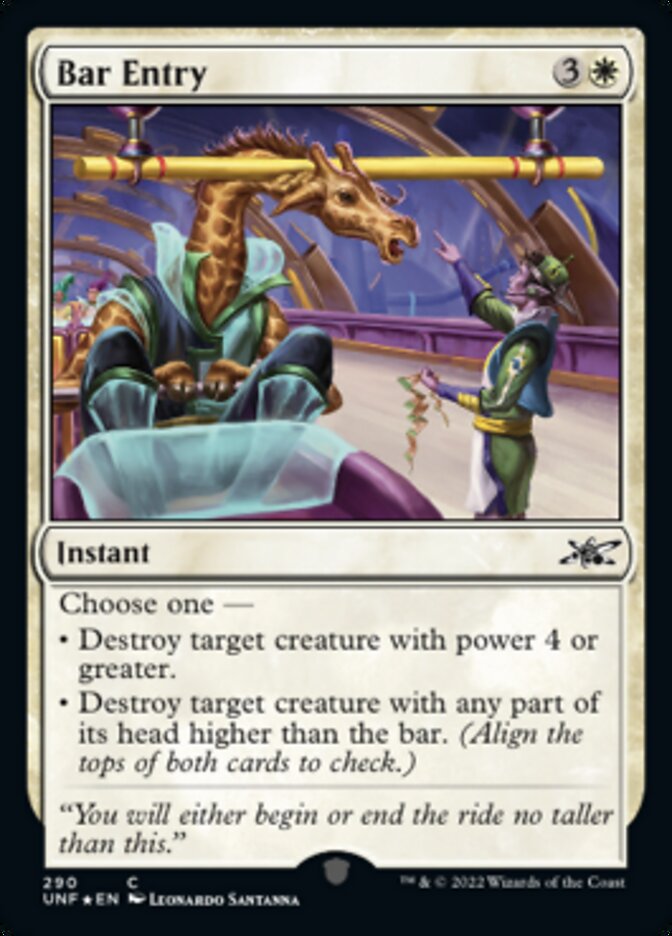 Bar Entry (Galaxy Foil) [Unfinity] | Gear Gaming Bentonville