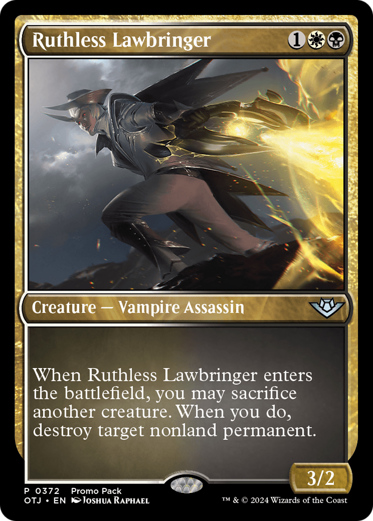 Ruthless Lawbringer (Promo Pack) [Outlaws of Thunder Junction Promos] | Gear Gaming Bentonville