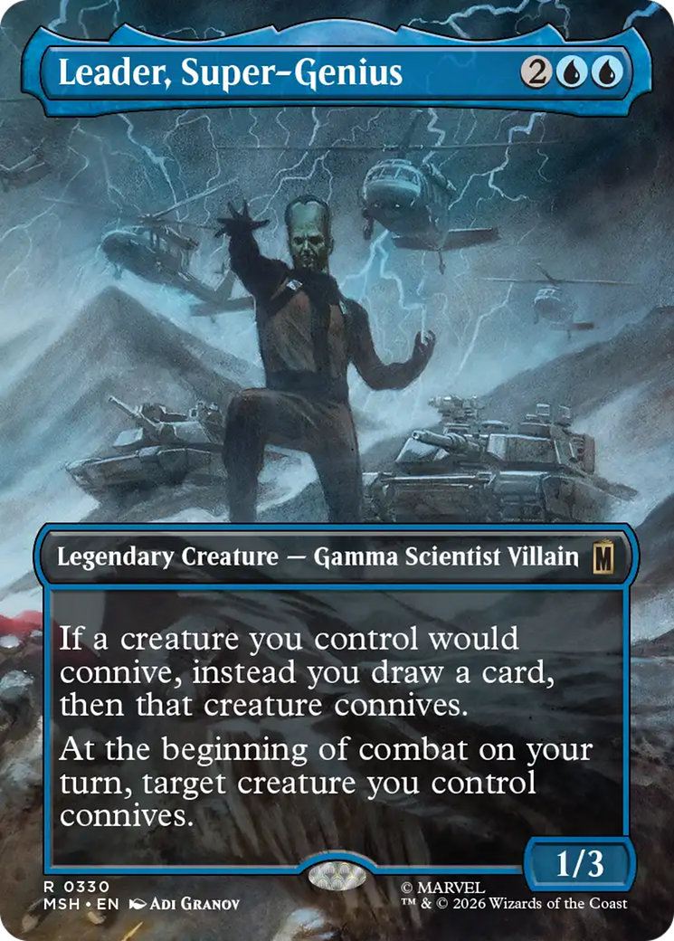 Leader, Super-Genius (Borderless) [Marvel Super Heroes] | Gear Gaming Bentonville