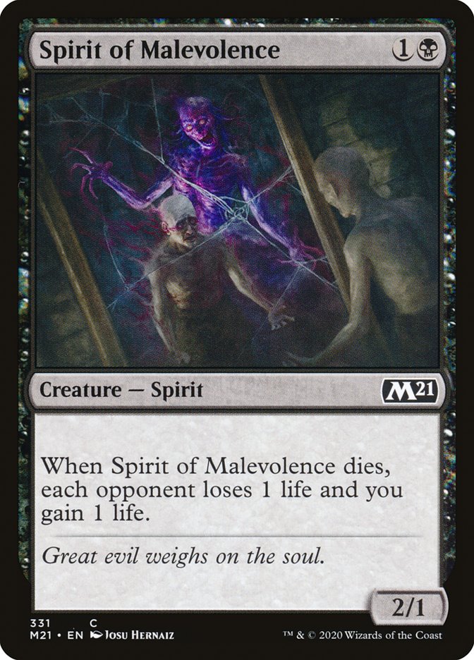 Spirit of Malevolence [Core Set 2021] | Gear Gaming Bentonville