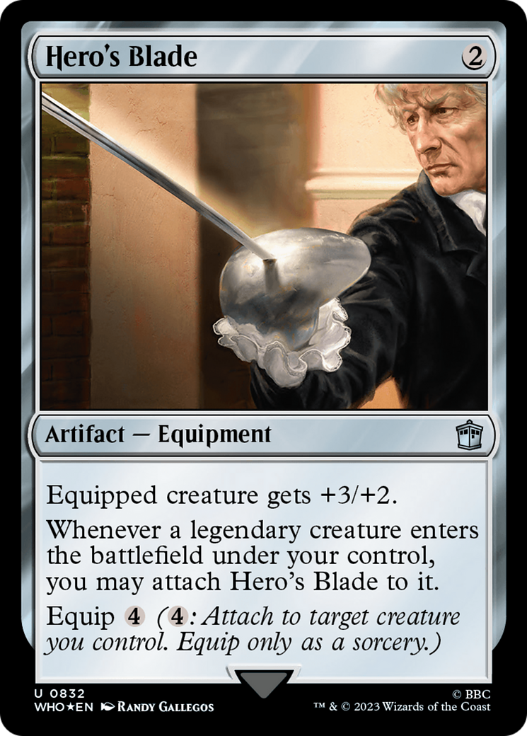 Hero's Blade (Surge Foil) [Doctor Who] | Gear Gaming Bentonville