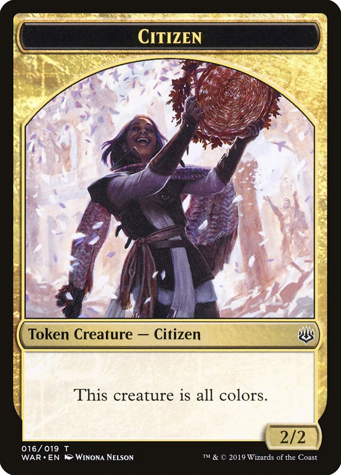 Citizen Token [War of the Spark Tokens] | Gear Gaming Bentonville