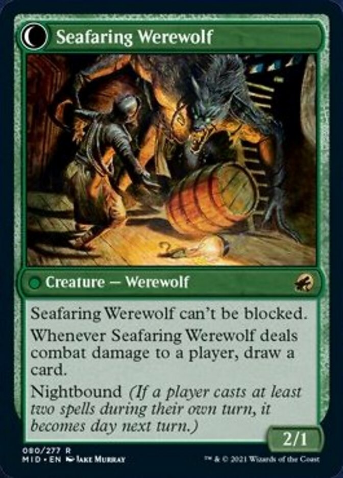 Suspicious Stowaway // Seafaring Werewolf [Innistrad: Midnight Hunt] | Gear Gaming Bentonville