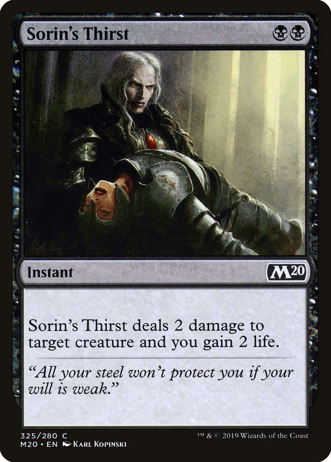 Sorin's Thirst [Core Set 2020] | Gear Gaming Bentonville