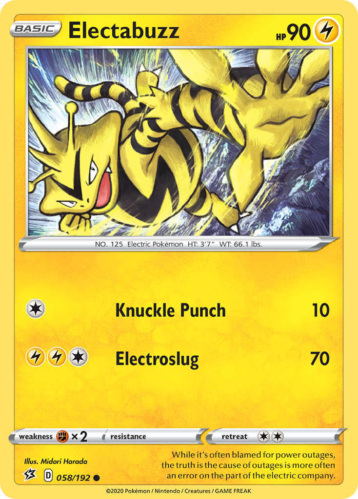 Electabuzz (058/192) [Sword & Shield: Rebel Clash] | Gear Gaming Bentonville