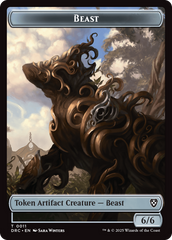 Beast (0010) // Beast (0011) Double-Sided Token [Aetherdrift Commander] | Gear Gaming Bentonville