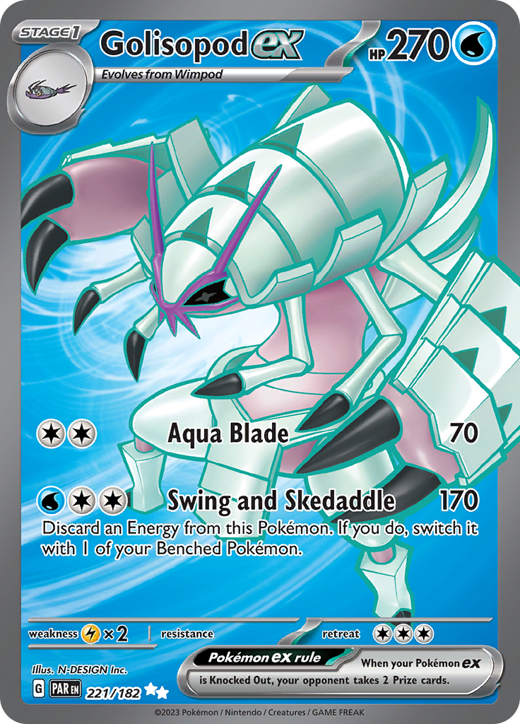 Golisopod ex (221/182) [Scarlet & Violet: Paradox Rift] | Gear Gaming Bentonville