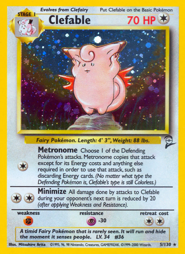 Clefable (5/130) [Base Set 2] | Gear Gaming Bentonville