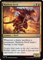 Mayhem Devil [Duskmourn: House of Horror Commander] | Gear Gaming Bentonville