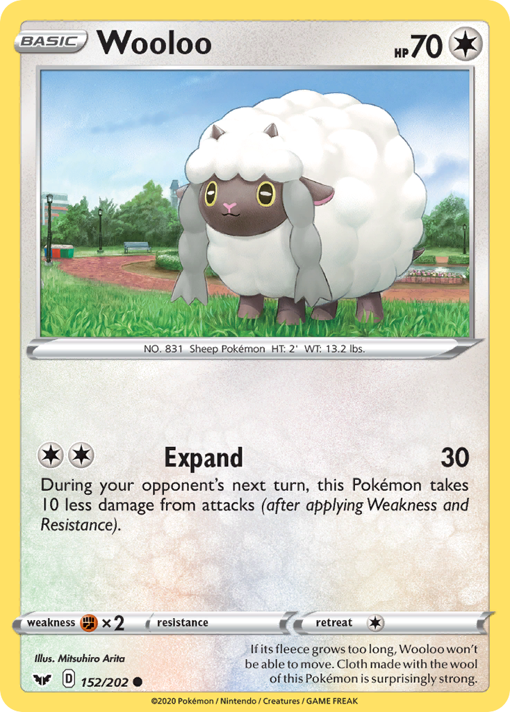 Wooloo (152/202) [Sword & Shield: Base Set] | Gear Gaming Bentonville