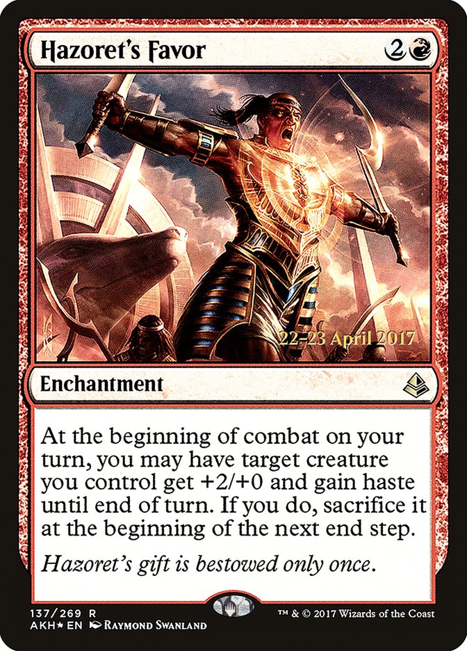 Hazoret's Favor [Amonkhet Prerelease Promos] | Gear Gaming Bentonville