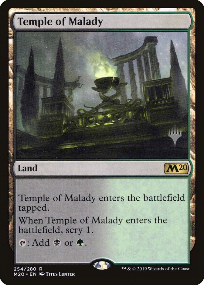 Temple of Malady (Promo Pack) [Core Set 2020 Promos] | Gear Gaming Bentonville