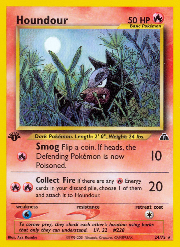 Houndour (24/75) [Neo Discovery 1st Edition] | Gear Gaming Bentonville