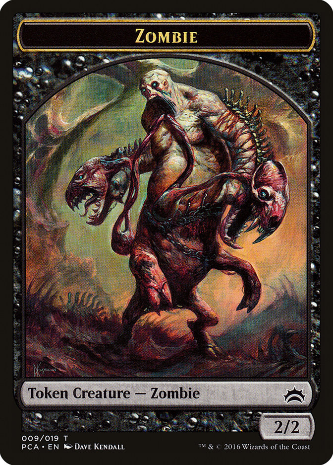 Zombie // Hellion Double-Sided Token [Planechase Anthology Tokens] | Gear Gaming Bentonville