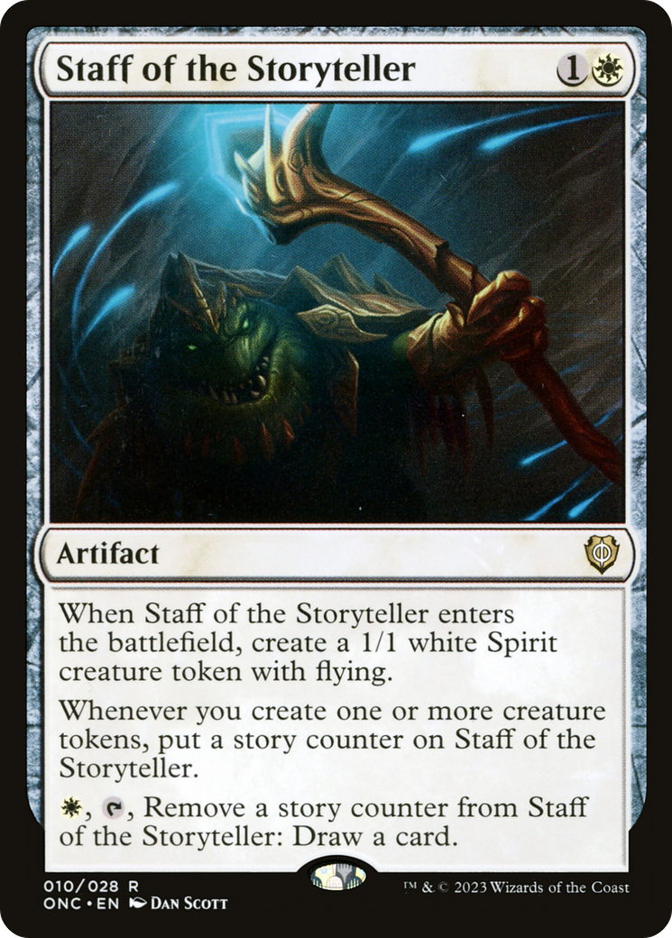 Staff of the Storyteller [Phyrexia: All Will Be One Commander] | Gear Gaming Bentonville