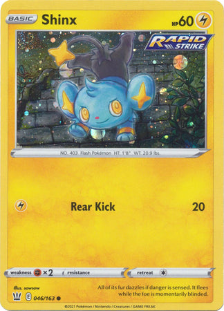 Shinx (046/163) (Cosmos Holo) [Sword & Shield: Battle Styles] | Gear Gaming Bentonville