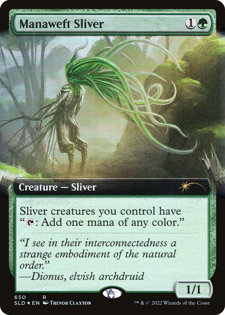 Manaweft Sliver (Extended Art) [Secret Lair Drop Promos] | Gear Gaming Bentonville