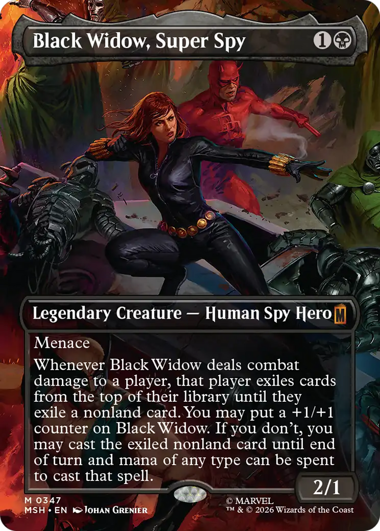 Black Widow, Super Spy (Borderless) (0347) [Marvel Super Heroes] | Gear Gaming Bentonville