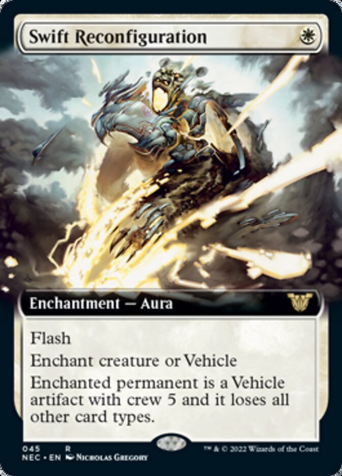 Swift Reconfiguration (Extended Art) [Kamigawa: Neon Dynasty Commander] | Gear Gaming Bentonville