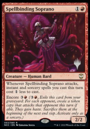 Spellbinding Soprano (Promo Pack) [Streets of New Capenna Commander Promos] | Gear Gaming Bentonville