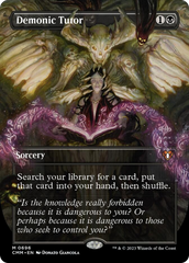 Demonic Tutor (Borderless Alternate Art) [Commander Masters] | Gear Gaming Bentonville