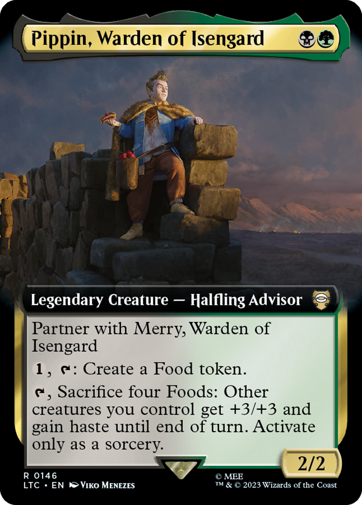 Pippin, Warden of Isengard (Extended Art) [The Lord of the Rings: Tales of Middle-Earth Commander] | Gear Gaming Bentonville