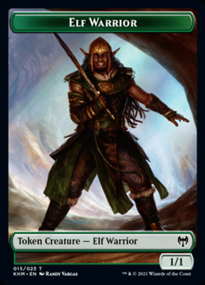 Elf Warrior Token [Kaldheim Tokens] | Gear Gaming Bentonville