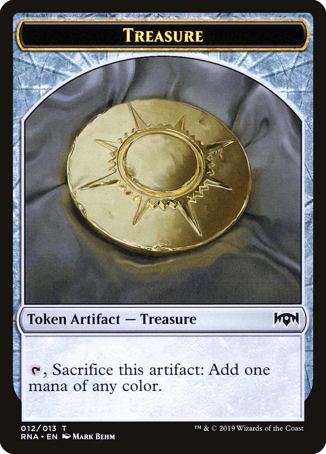 Cleric // Treasure Double-Sided Token [Ravnica Allegiance Guild Kit Tokens] | Gear Gaming Bentonville