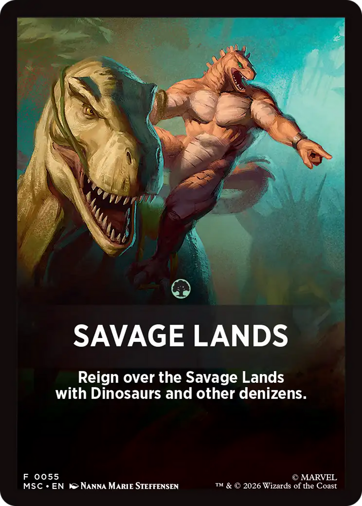 Savage Lands Theme Card [Marvel Super Heroes Commander] | Gear Gaming Bentonville
