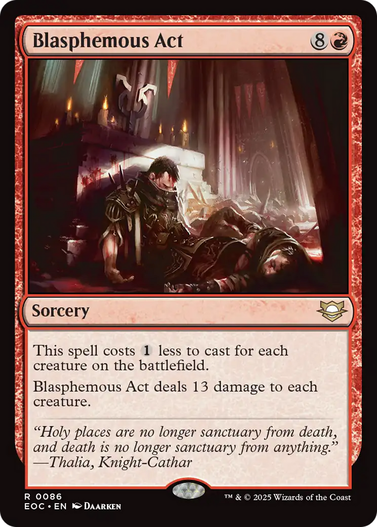 Blasphemous Act [Edge of Eternities Commander] | Gear Gaming Bentonville