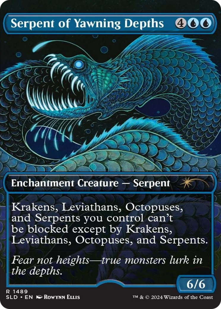 Serpent of Yawning Depths (Rainbow Foil) [Secret Lair Drop Series] | Gear Gaming Bentonville