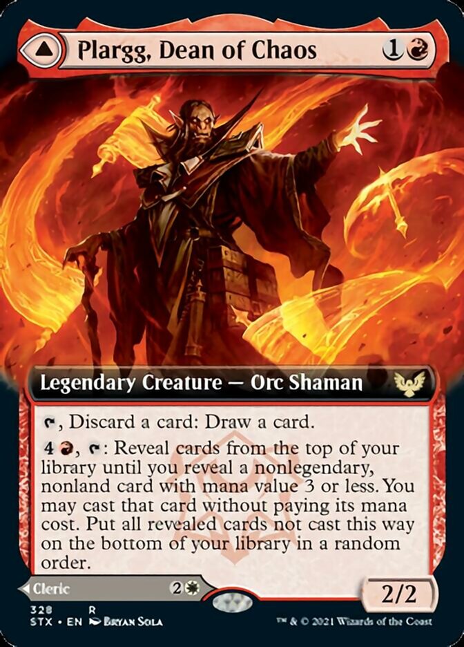 Plargg, Dean of Chaos // Augusta, Dean of Order (Extended Art) [Strixhaven: School of Mages] | Gear Gaming Bentonville