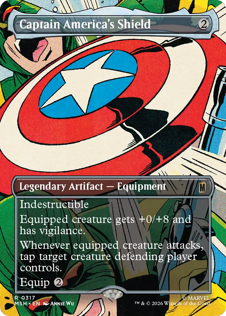 Captain America's Shield (Borderless) (0317) [Marvel Super Heroes] | Gear Gaming Bentonville