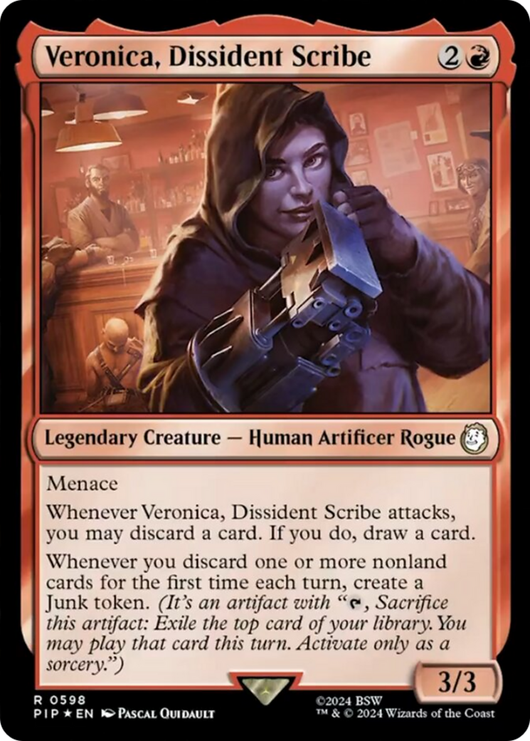 Veronica, Dissident Scribe (Surge Foil) [Fallout] | Gear Gaming Bentonville