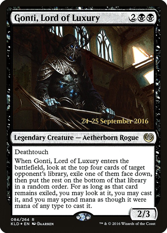 Gonti, Lord of Luxury [Kaladesh Prerelease Promos] | Gear Gaming Bentonville