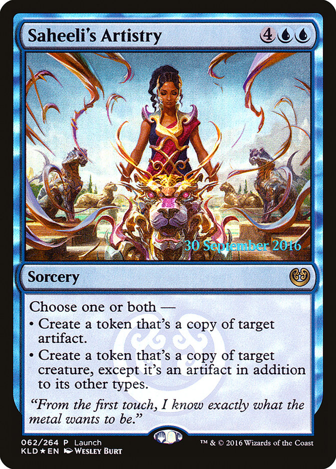 Saheeli's Artistry (Launch) [Kaladesh Promos] | Gear Gaming Bentonville