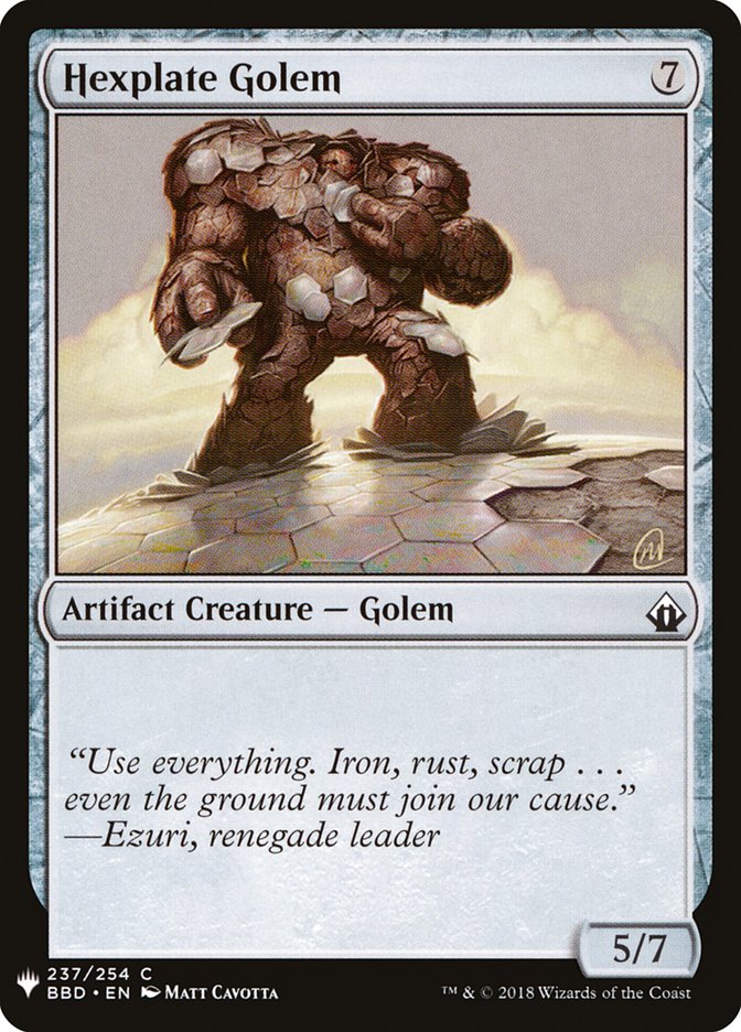 Hexplate Golem [Mystery Booster] | Gear Gaming Bentonville