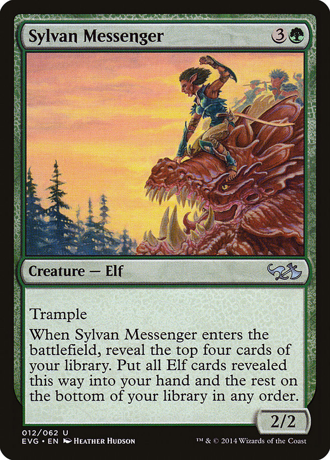 Sylvan Messenger (Elves vs. Goblins) [Duel Decks Anthology] | Gear Gaming Bentonville