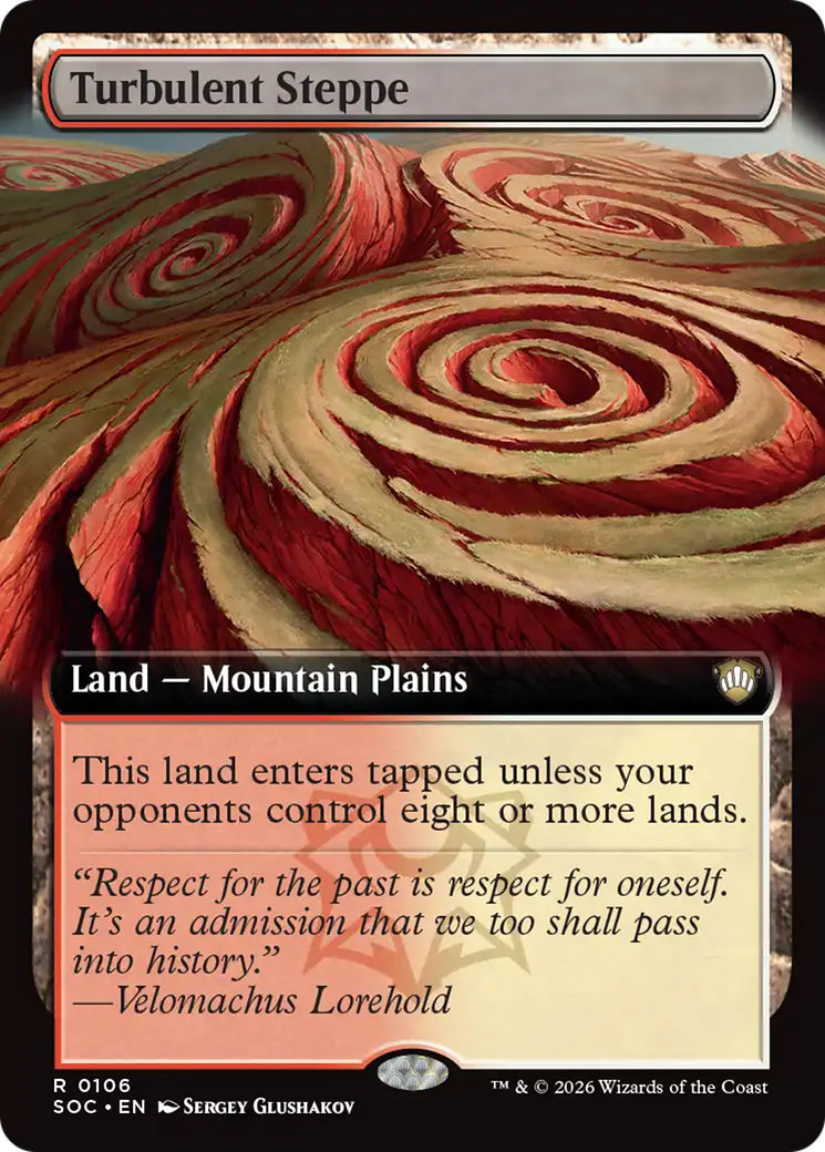 Turbulent Steppe (Extended Art) [Secrets of Strixhaven Commander] | Gear Gaming Bentonville