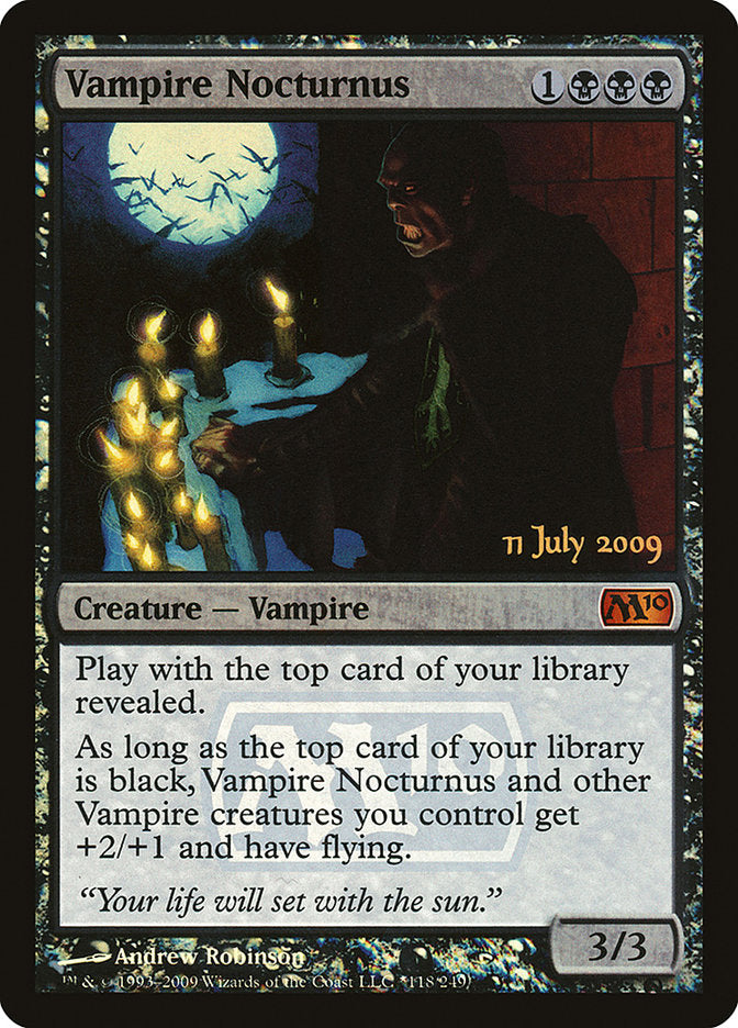 Vampire Nocturnus [Magic 2010 Prerelease Promos] | Gear Gaming Bentonville