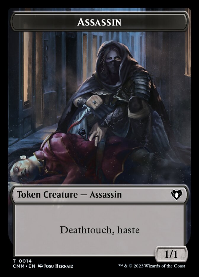 Treasure // Assassin Double-Sided Token [Commander Masters Tokens] | Gear Gaming Bentonville