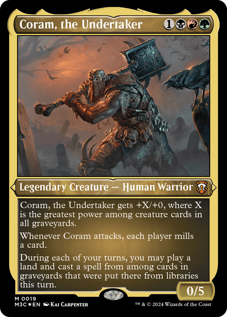 Coram, the Undertaker (Foil Etched) [Modern Horizons 3 Commander] | Gear Gaming Bentonville