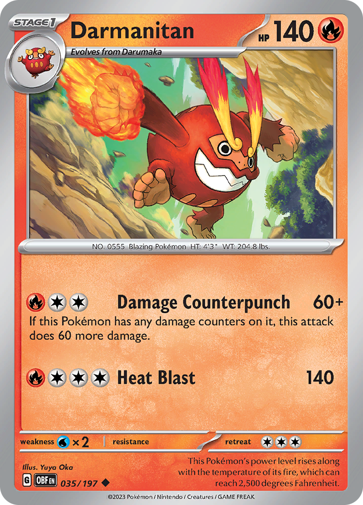 Darmanitan (035/197) [Scarlet & Violet: Obsidian Flames] | Gear Gaming Bentonville