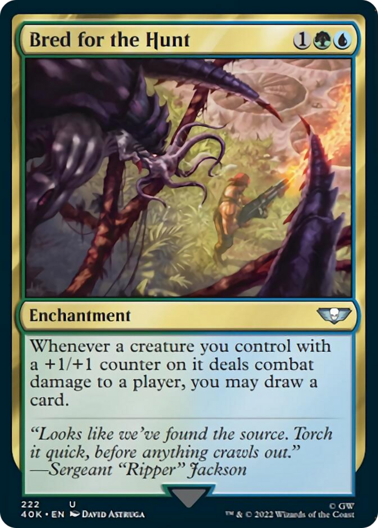 Bred for the Hunt (Surge Foil) [Warhammer 40,000] | Gear Gaming Bentonville
