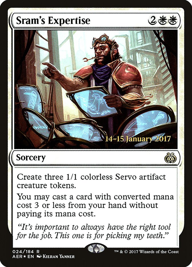 Sram's Expertise [Aether Revolt Prerelease Promos] | Gear Gaming Bentonville