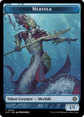 Bird // Merfolk (0003) Double-Sided Token [The Lost Caverns of Ixalan Commander Tokens] | Gear Gaming Bentonville