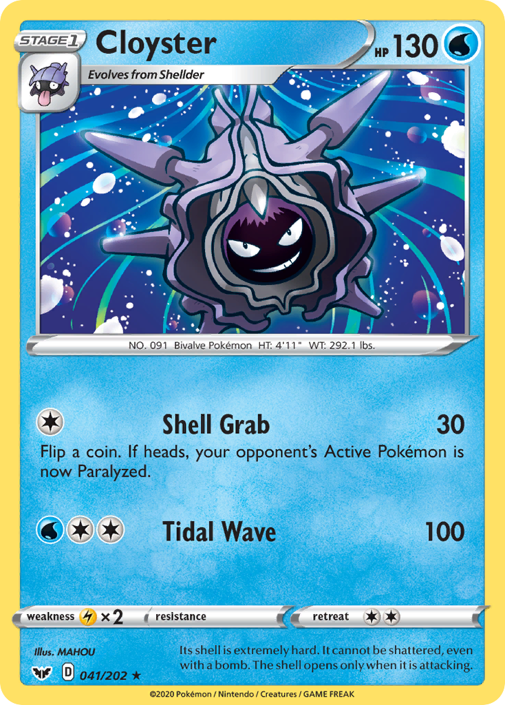 Cloyster (041/202) [Sword & Shield: Base Set] | Gear Gaming Bentonville