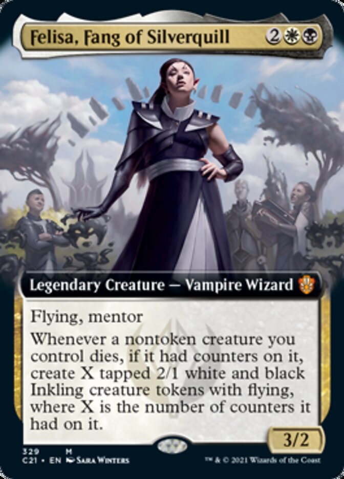 Felisa, Fang of Silverquill (Extended Art) [Commander 2021] | Gear Gaming Bentonville