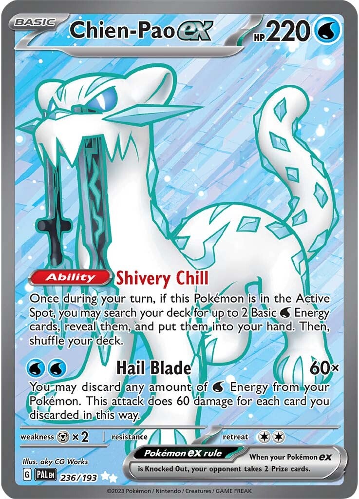 Chien-Pao ex (236/193) [Scarlet & Violet: Paldea Evolved] | Gear Gaming Bentonville