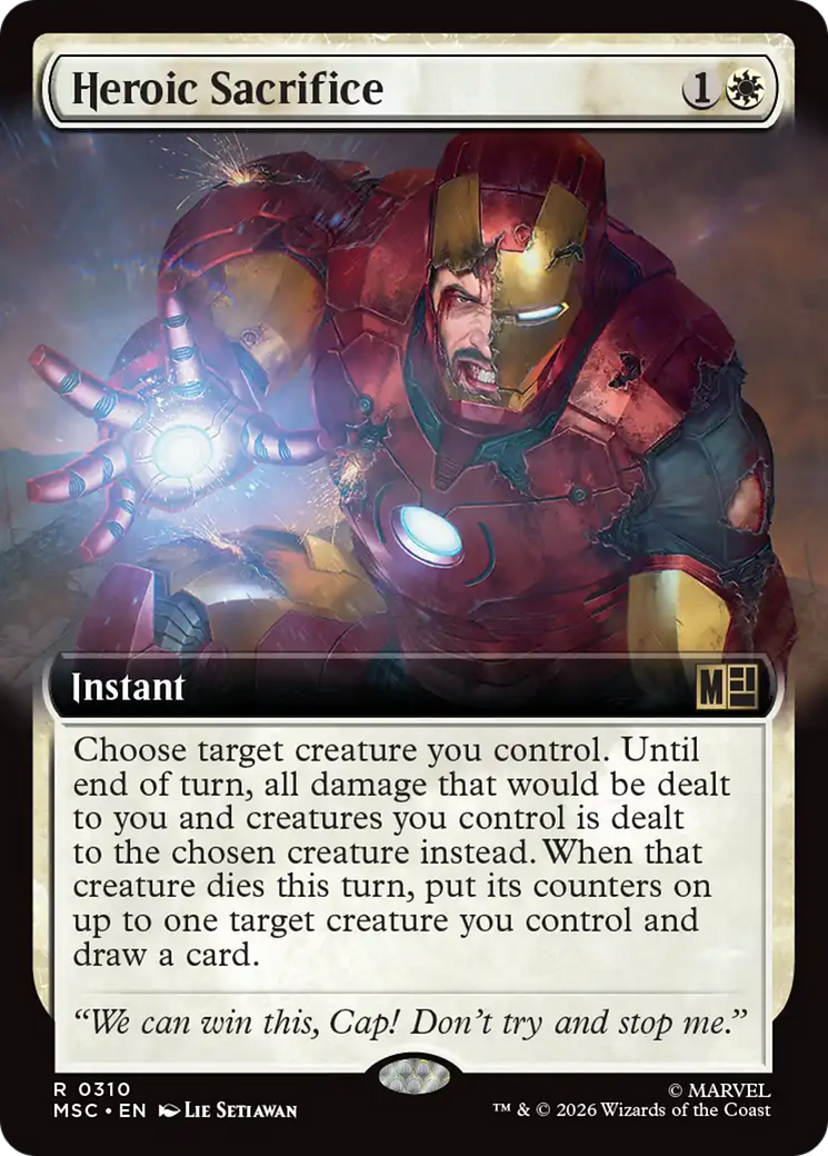 Heroic Sacrifice (Extended Art) [Marvel Super Heroes Commander] | Gear Gaming Bentonville